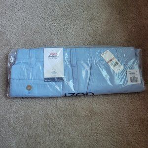 IZOD Men's Saltwater Chino Shorts (Non-Stretch) - Powder Blue 42 x 10.5 NWT